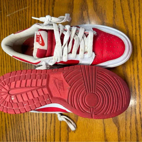 Nike Dunk Low Championship Red Sneakers - Picture 3 of 4